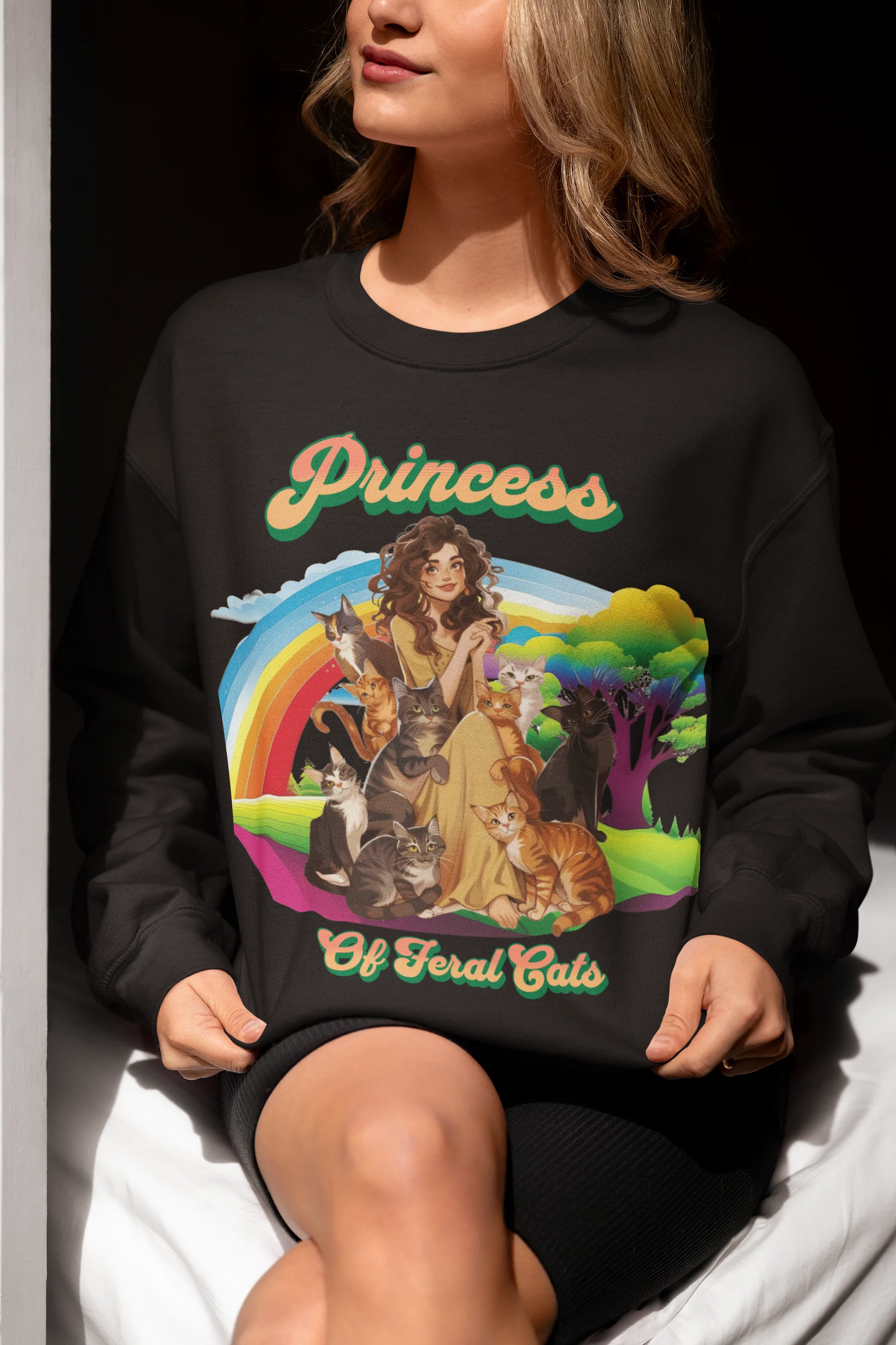 Princess of Feral Cats Sweatshirt product image (4)