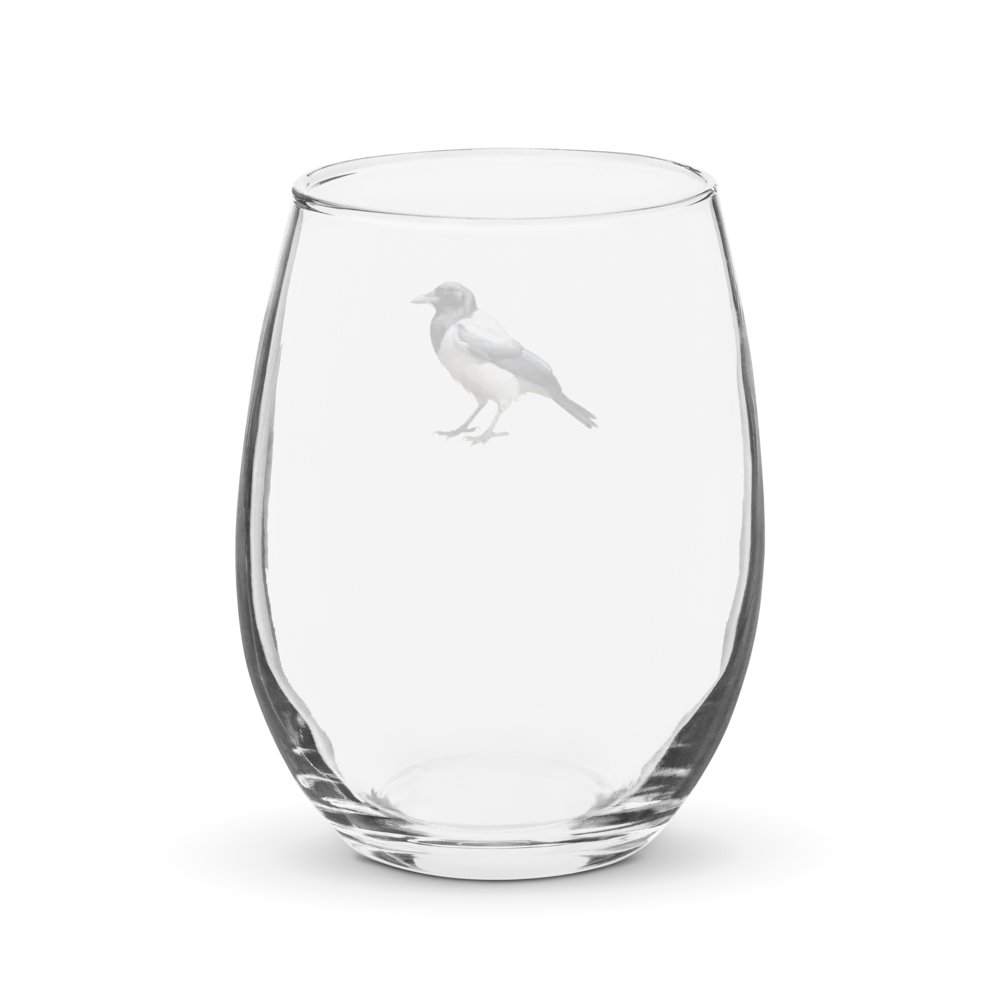 Prestige Crow Stemless Wine Glass - Motif III product image (2)