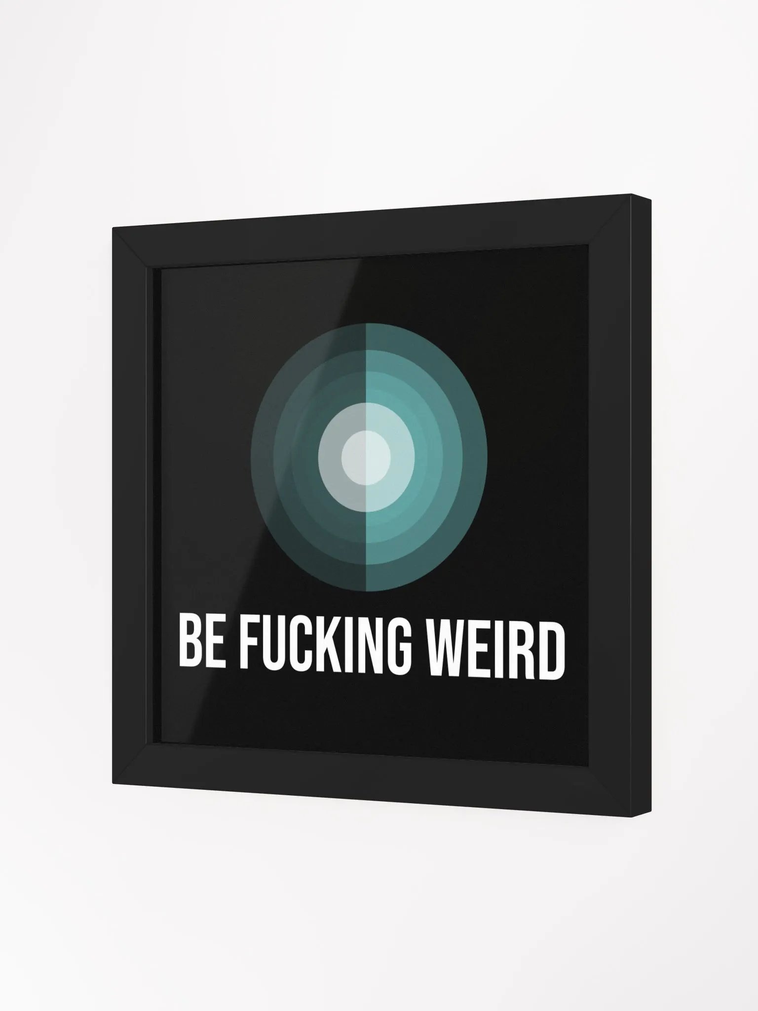 Eccentric Blue Circle Framed Poster product image (8)