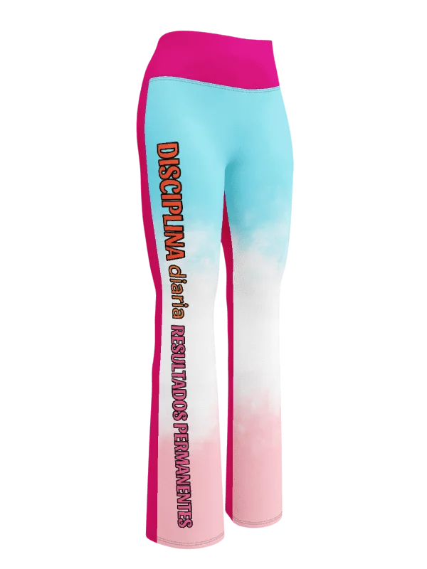 The "Constancia" Flare Leggings Blue, Pink, White product image (1)