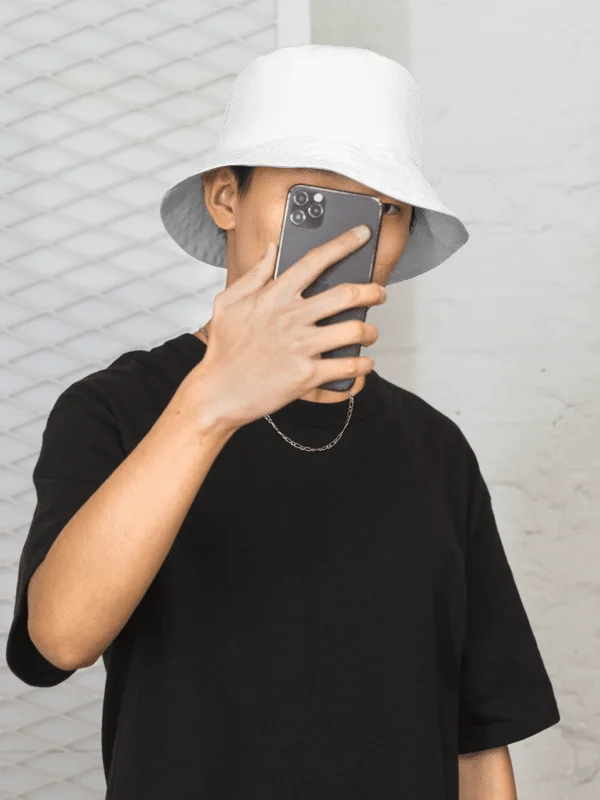 Minimal Gray Reversible Bucket Hat product image (2)