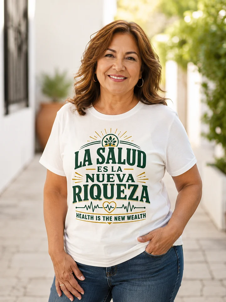 La Salud Es La Nueva Riqueza Unisex T-Shirt product image (1)