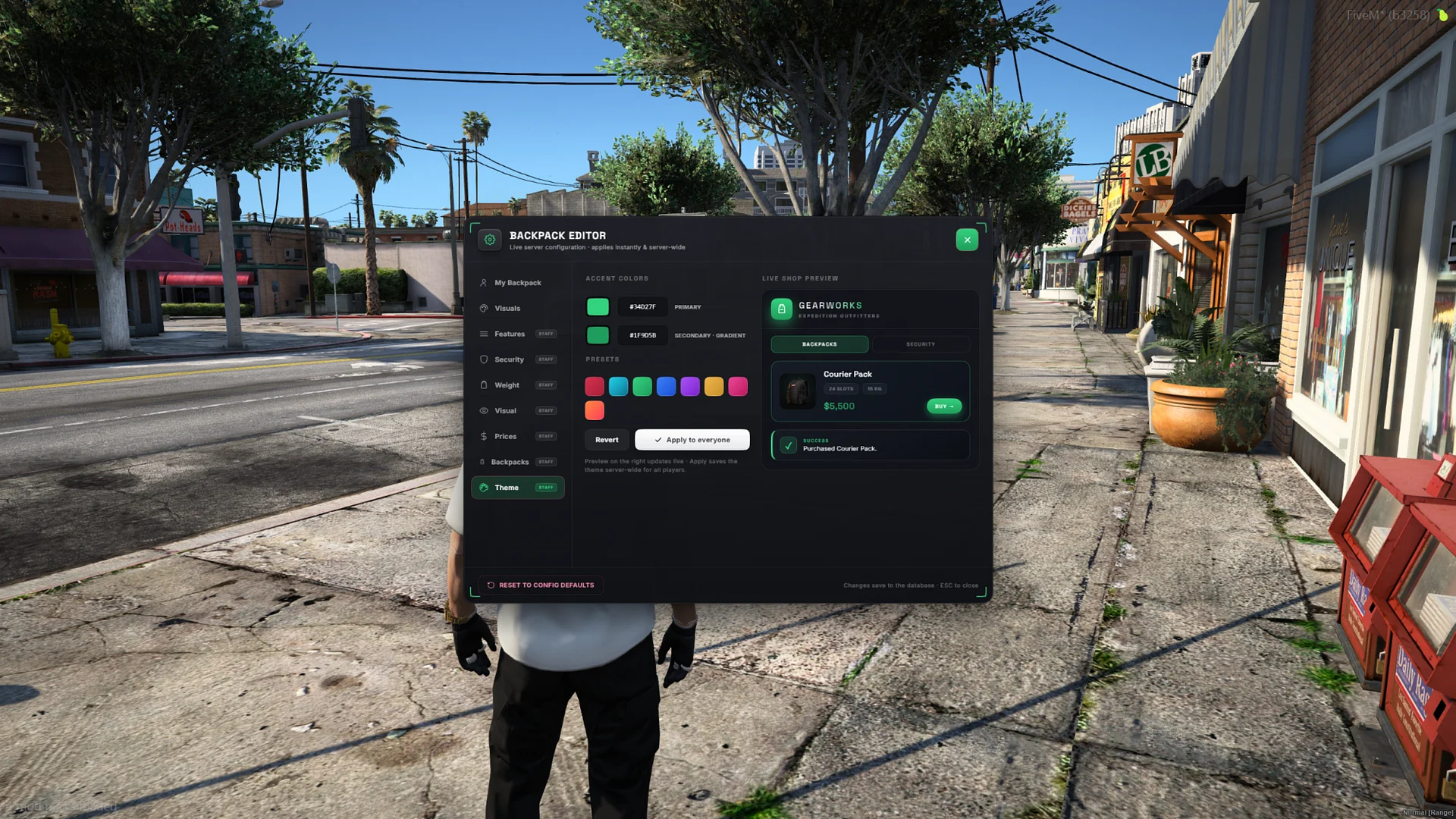 FiveM Script | Advanced Backpack System [ESX/QB/QBOX] product image (2)