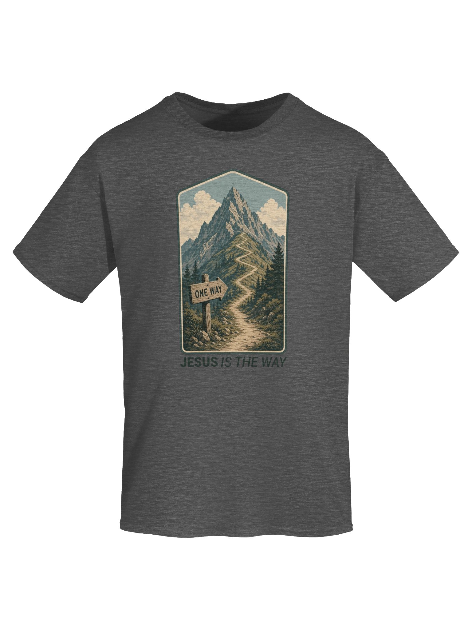 Jesus Is the Way – Mountain Trail Tee product image (45)