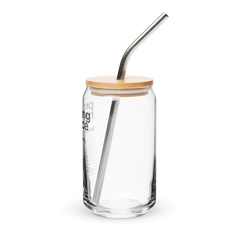 Official Planted By Calm | Calm Keepers Can-Shaped Glass (Style 2, with Bamboo Lid and Metal Straw) product image (5)