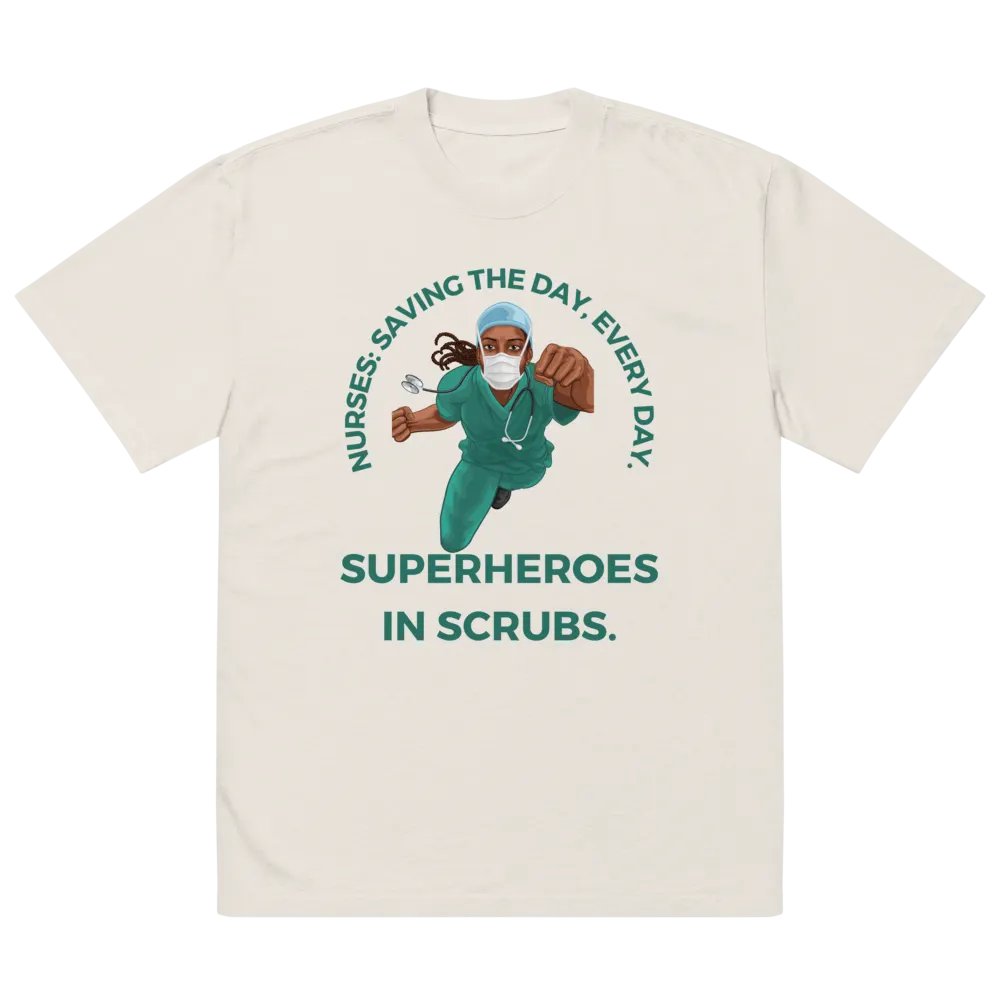 Superheroes in Scrubs Oversized Tee product image (17)