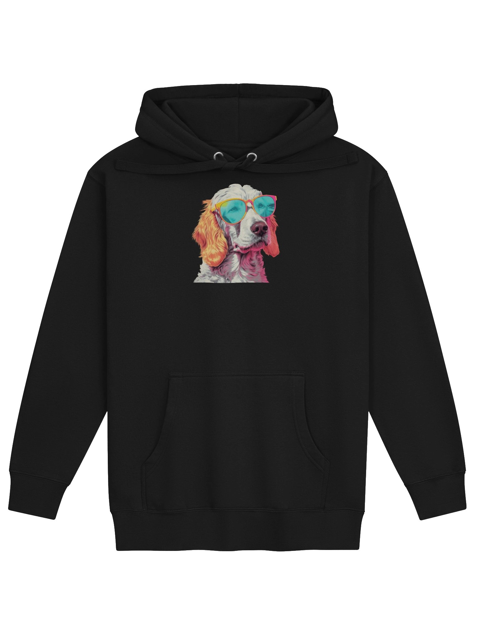 Artistic Colorful Dog Print Hoodie for Casual Wear product image (6)