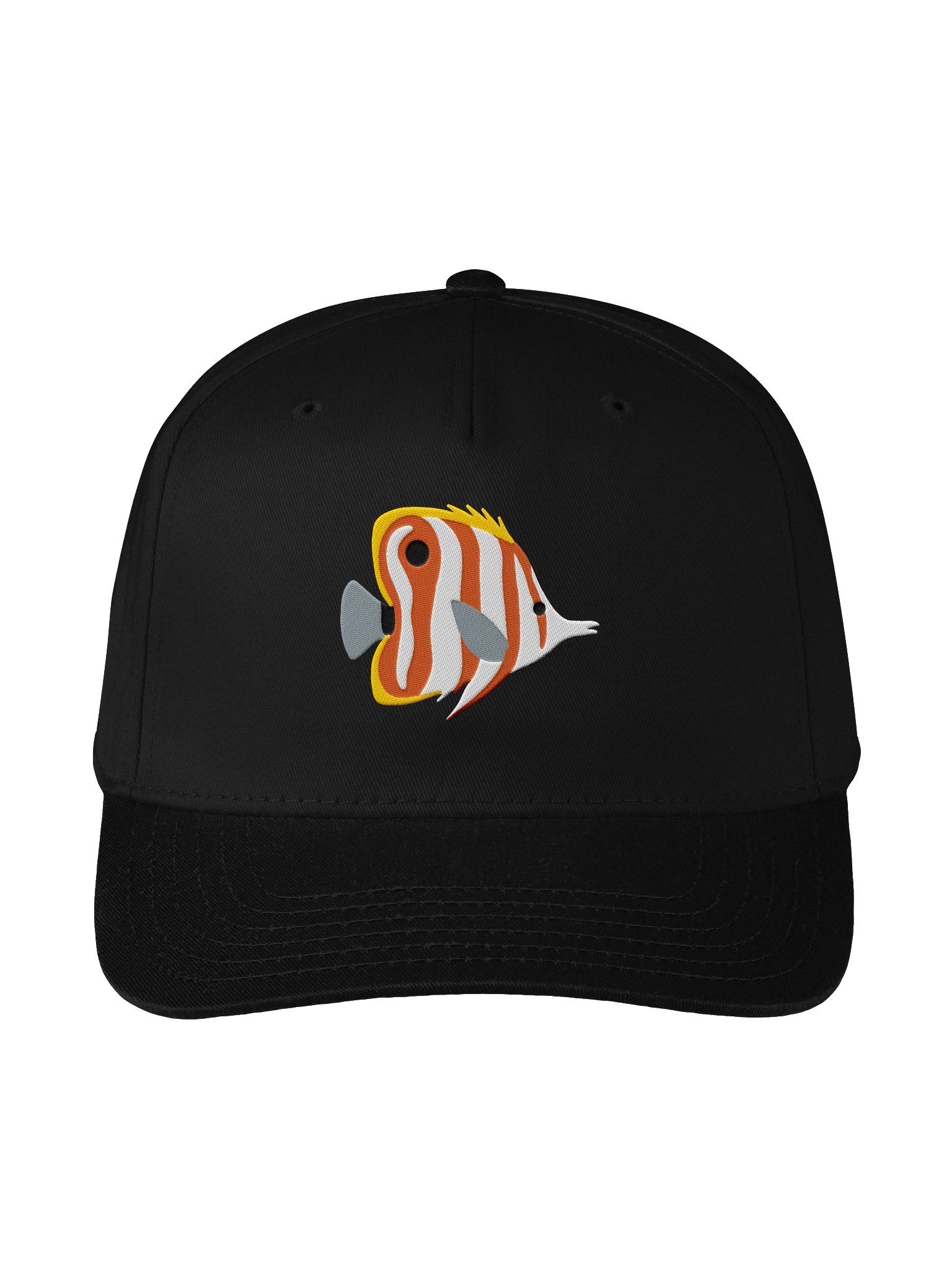 Scribbled Angelfish Mid-Profile Baseball Cap (Embroidered) for Reef and Marine Aquarium Lovers product image (1)