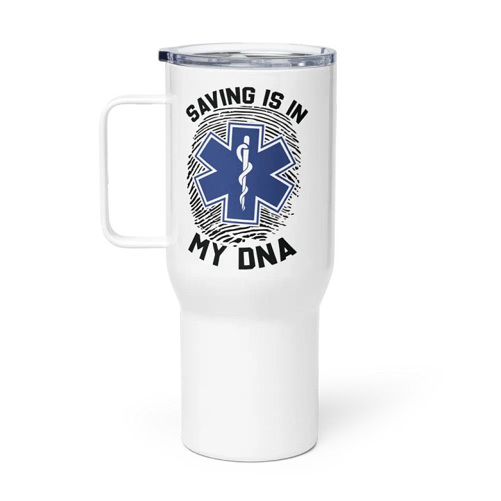 Saving Is In My DNA - Travel Mug w/ Handle product image (1)