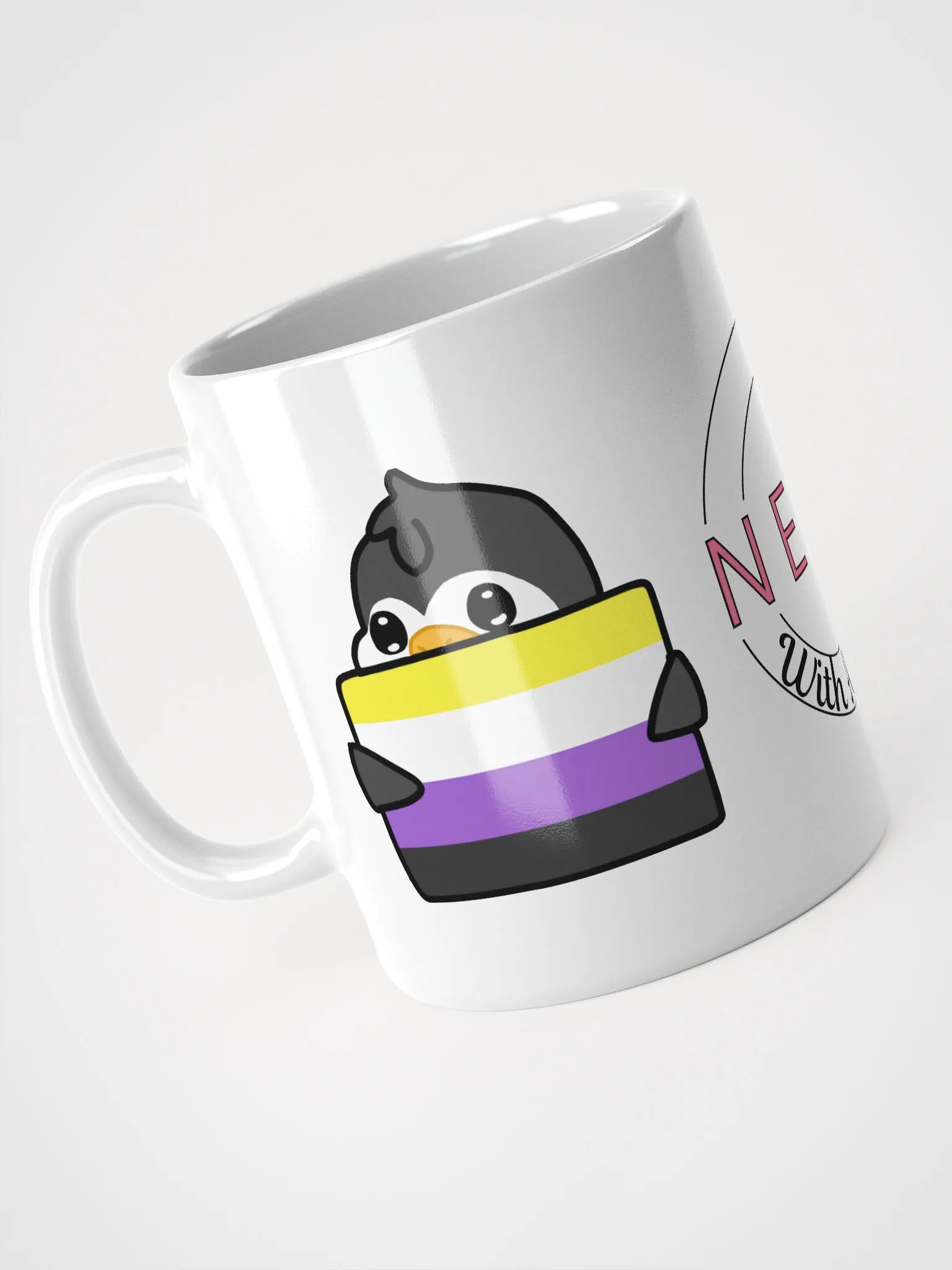 "Non-Binary Pride" Lil' Guy - Twitch Emote Mug product image (3)