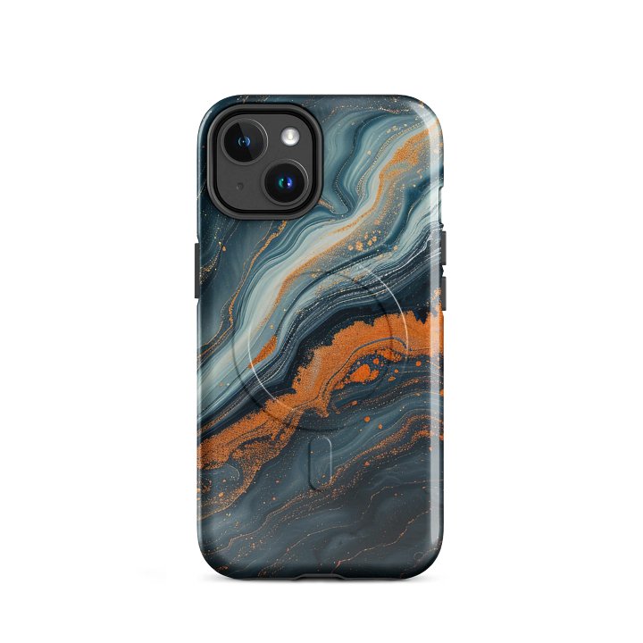 Marble Swirl Tough Magnetic MagSafe® iPhone® 14, 15, 16, 17, Pro, Pro Max, Plus Cases. product image (2)
