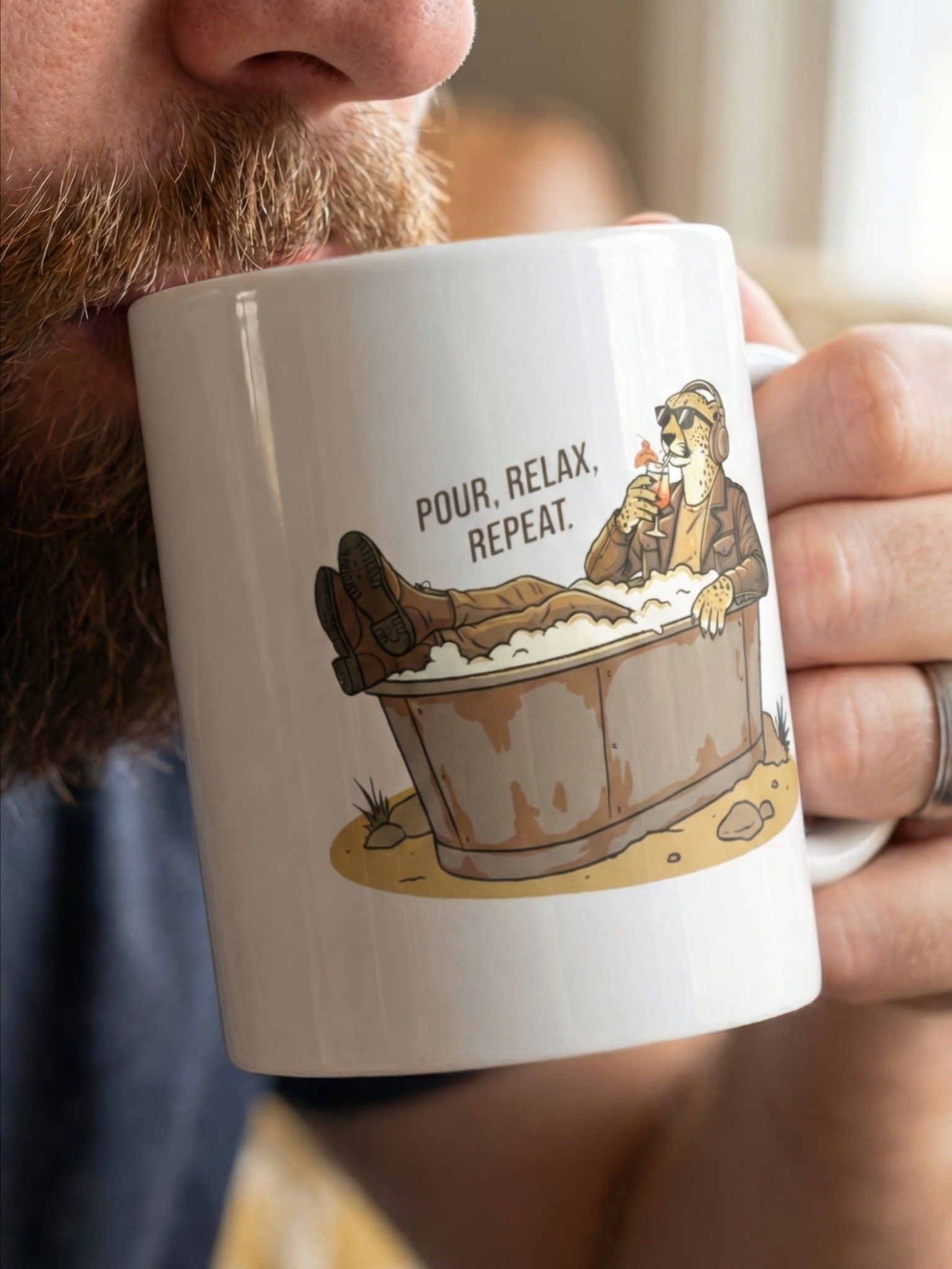 "Pour, Relax, Repeat" Mug product image (1)
