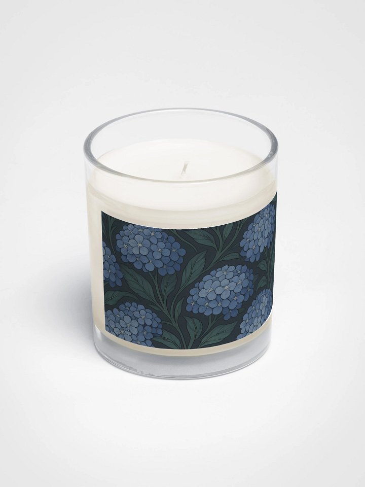 Hydrangea Soy Candle With Botanical Floral Design product image (2)