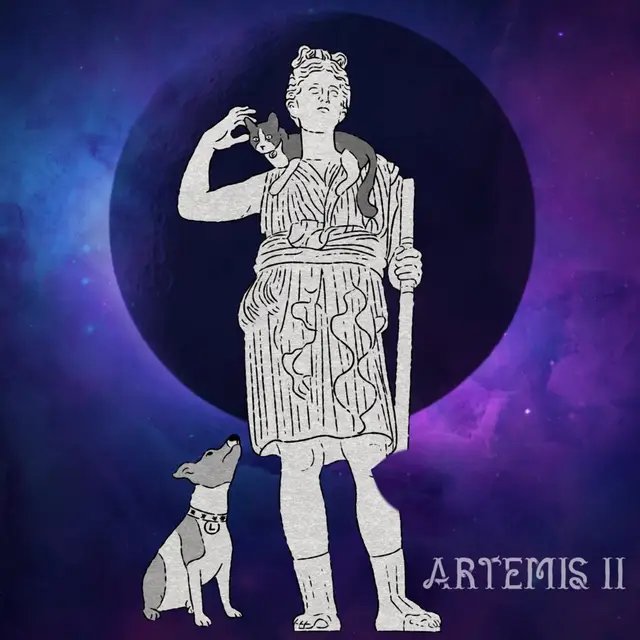 And I can’t stop thinking/crying about it #artemisii #artemis #laika #felicette 