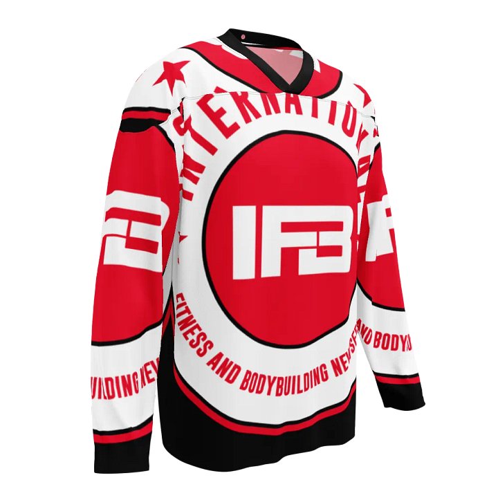 IFBNewsfeed.Org's All-Over Print Recycled Hockey Fan Jersey product image (1)