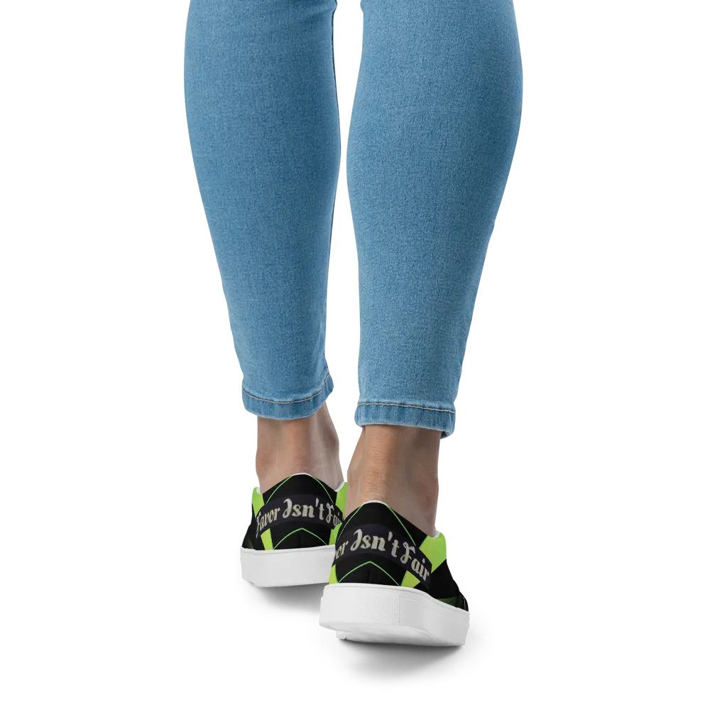 BBG Lime Green and Black Women's Slip On product image (3)