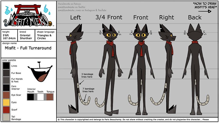 Misfit Reference Sheet product image (1)