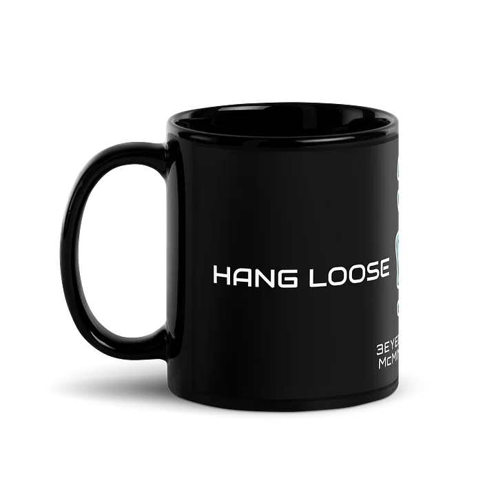 3 Eyed Alien — LUCYLIEN Black Coffee/Tea Mug — Hang Loose / Be Awesome product image (2)