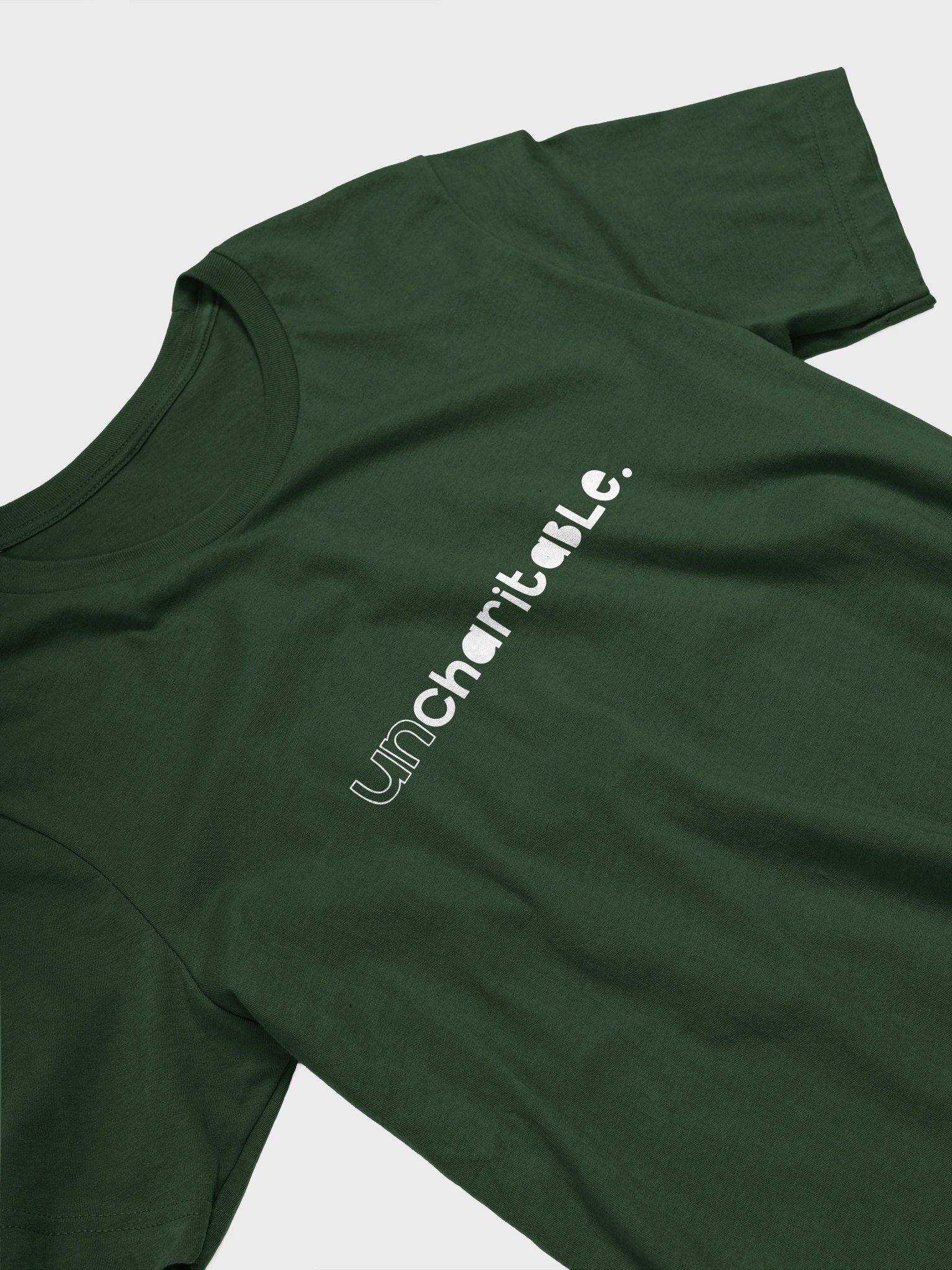 Uncharitable Bold T-Shirt (dark colours) product image (8)