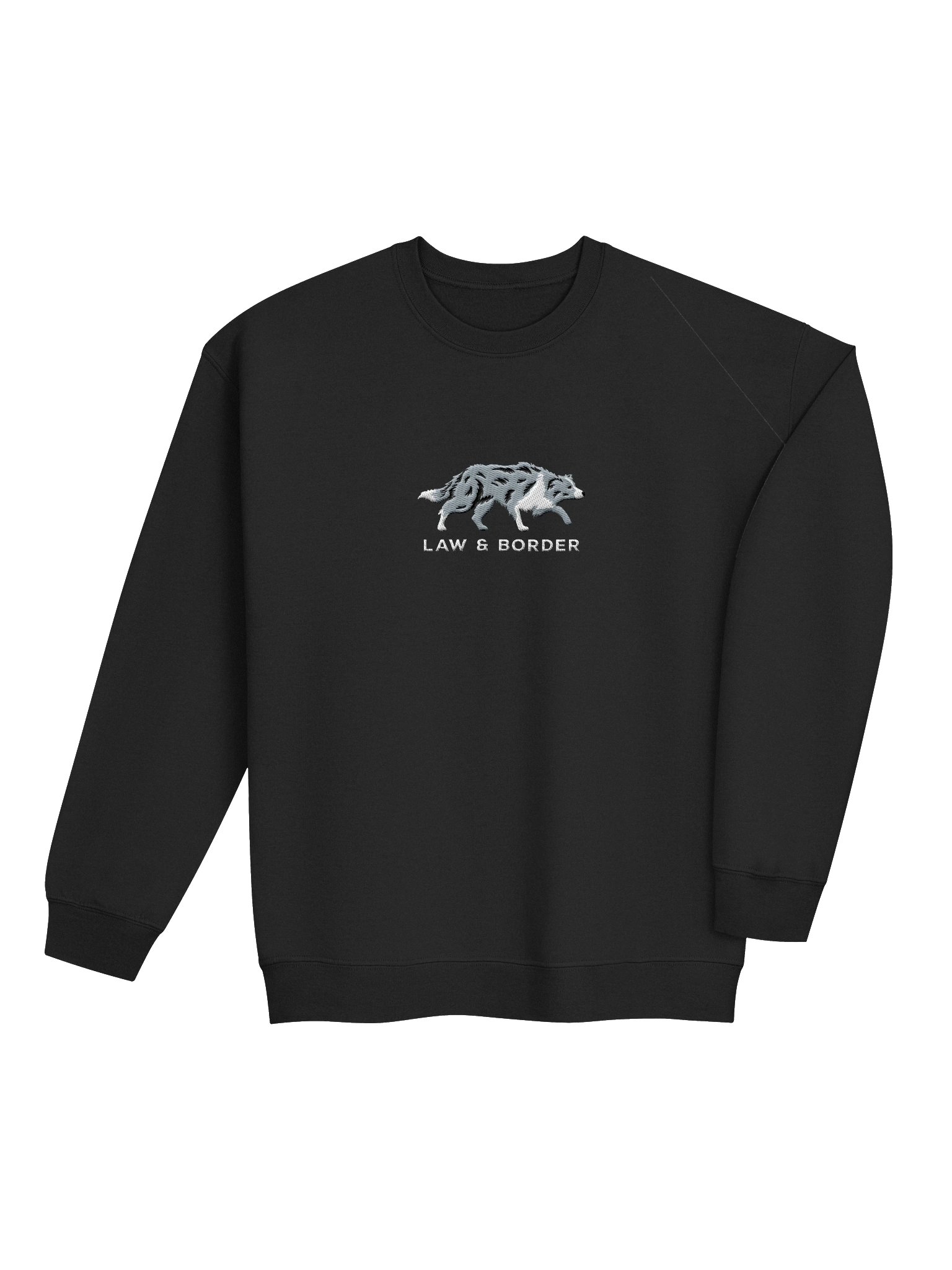 Law and Border Sweatshirt (Embroidered) of a Border Collie(Blue Merle) product image (7)