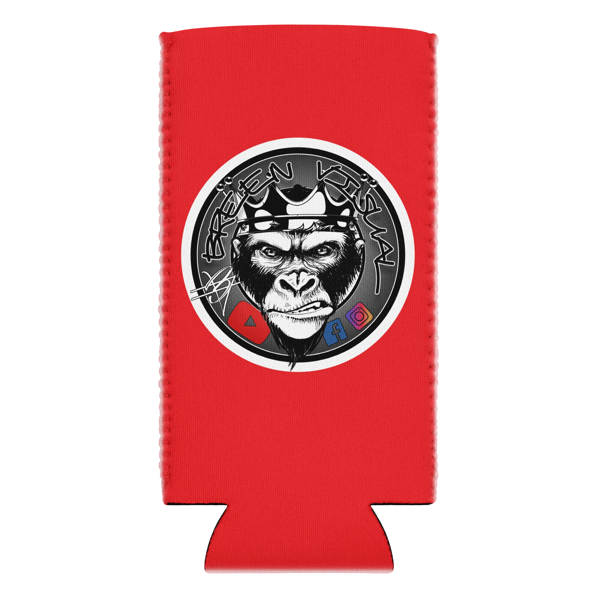 Signature 1 Gorilla Koozie - Red (slim) product image (1)