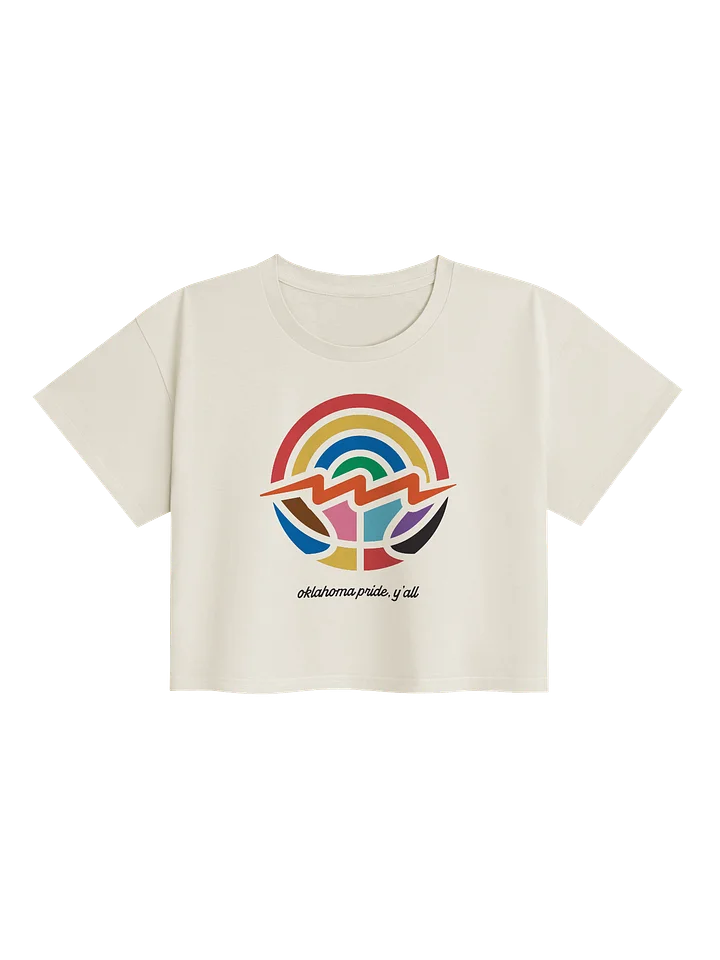 Oklahoma Love and Thunder Pride Crop Top product image (1)