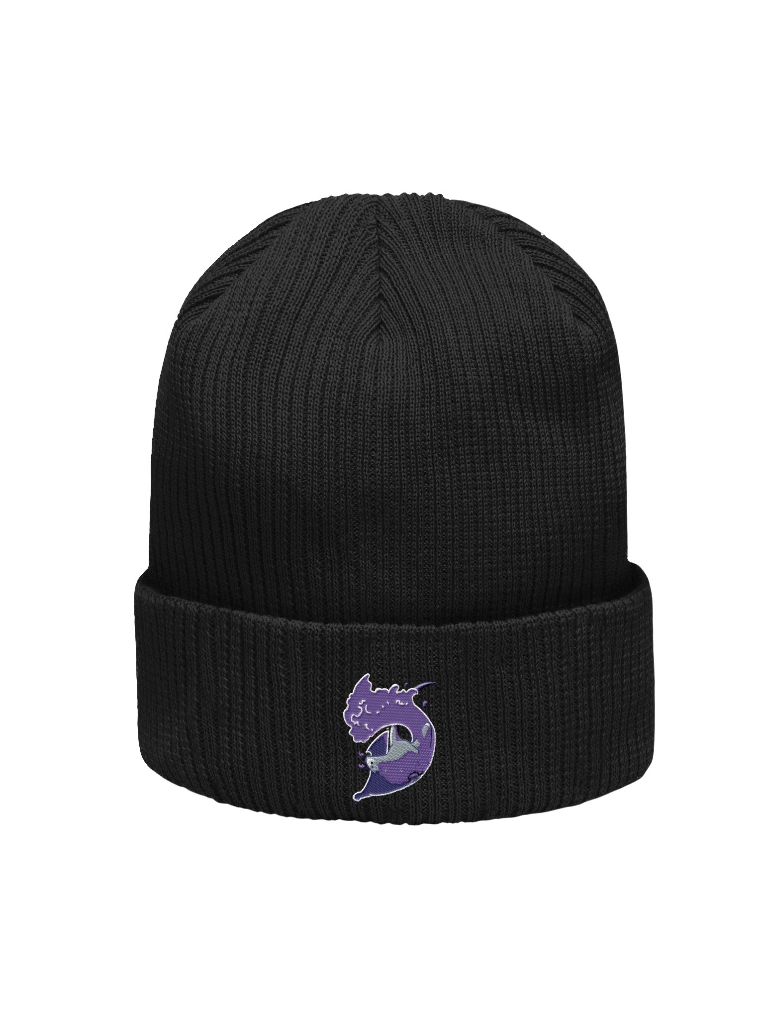 Whimsical Manta Ray Ribbed Beanie product image (2)