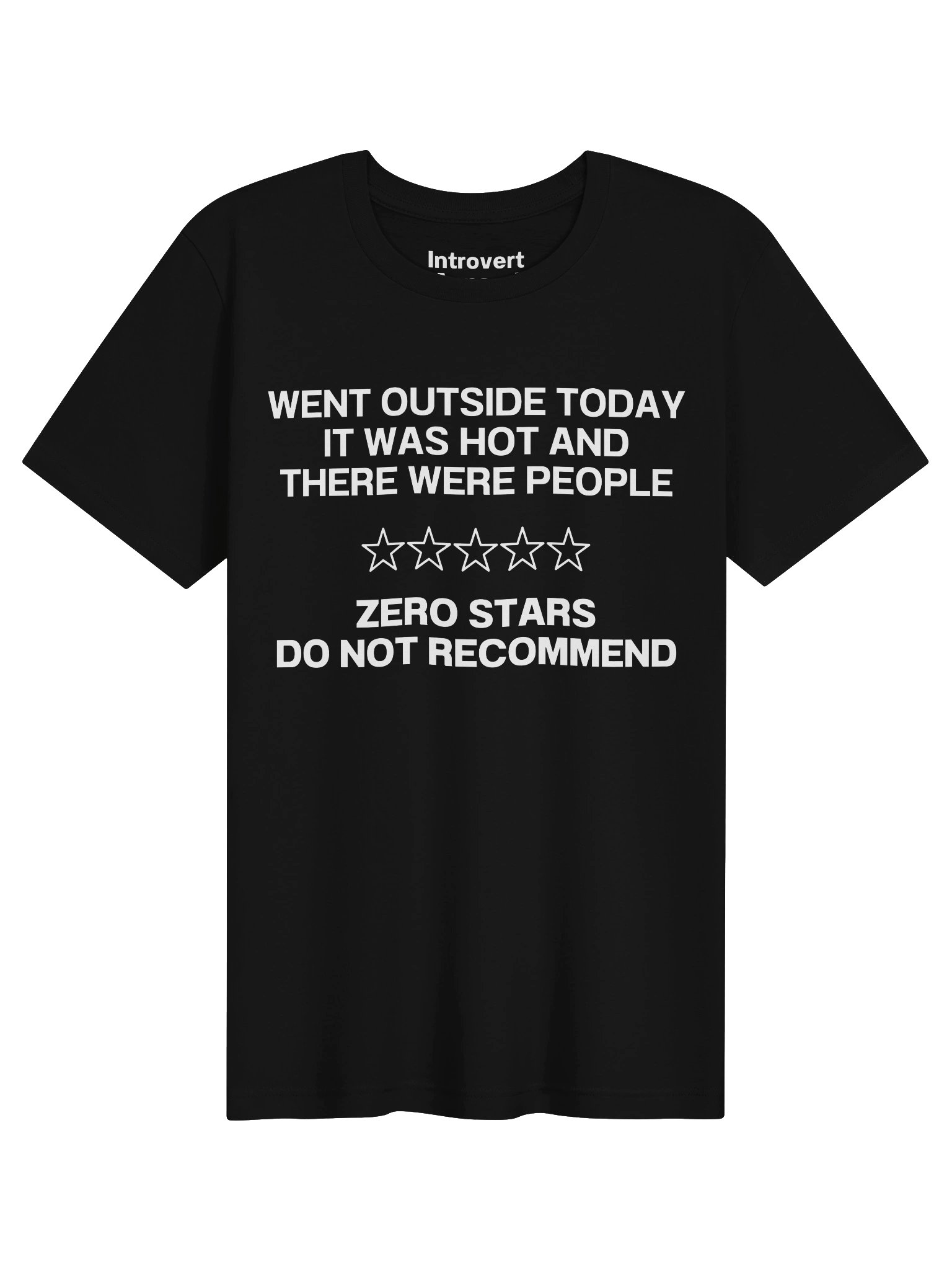 WENT OUTSIDE TODAY IT WAS HOT AND THERE WERE PEOPLE Unisex T-Shirt product image (3)