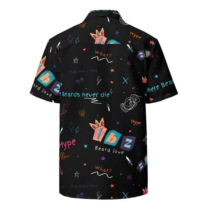 Doodle Pattern Button-Up Shirt product image (2)