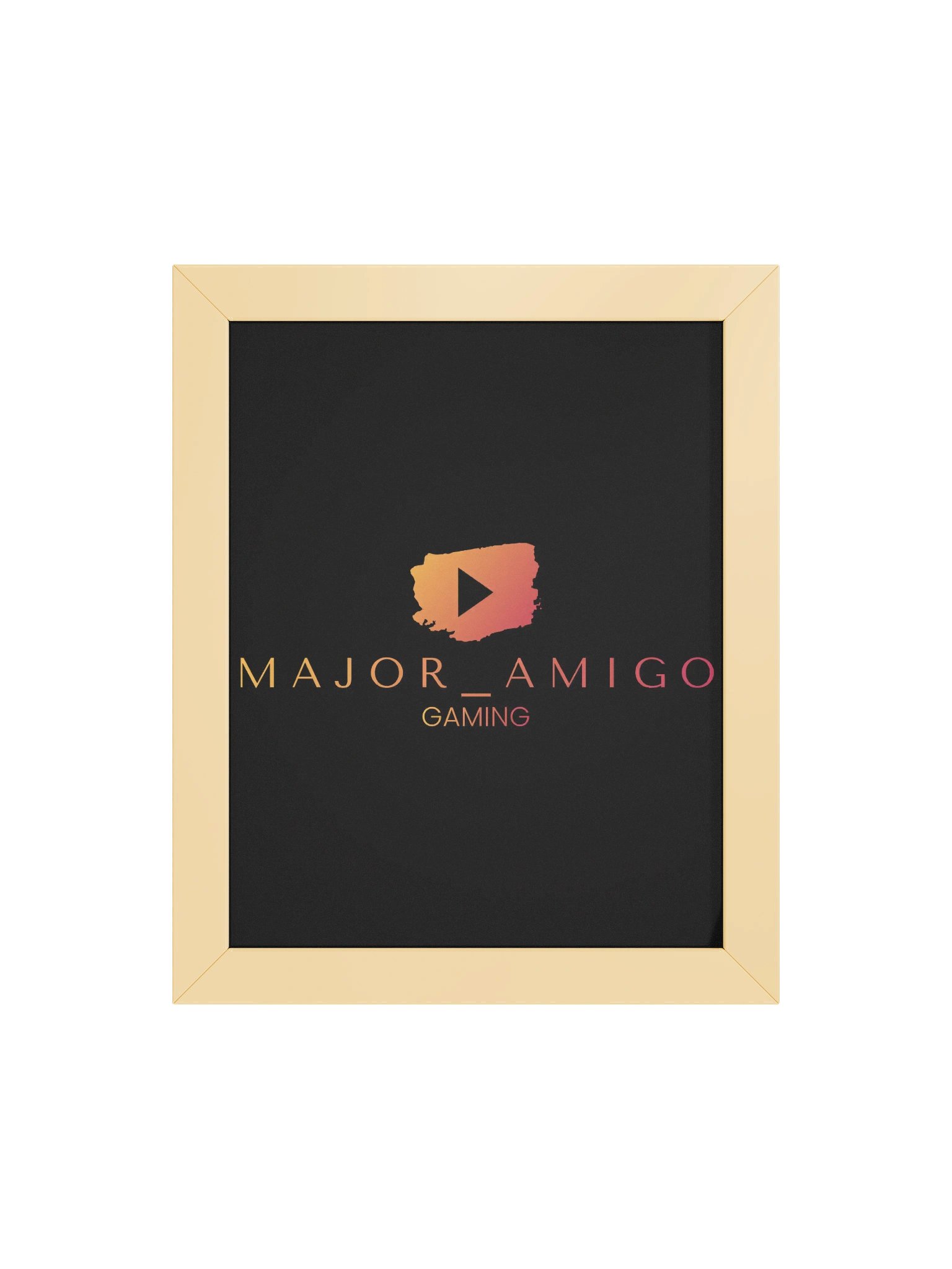 MajorAmigoGaming – Premium Gerahmtes Logo-Kunstdruckposter product image (4)