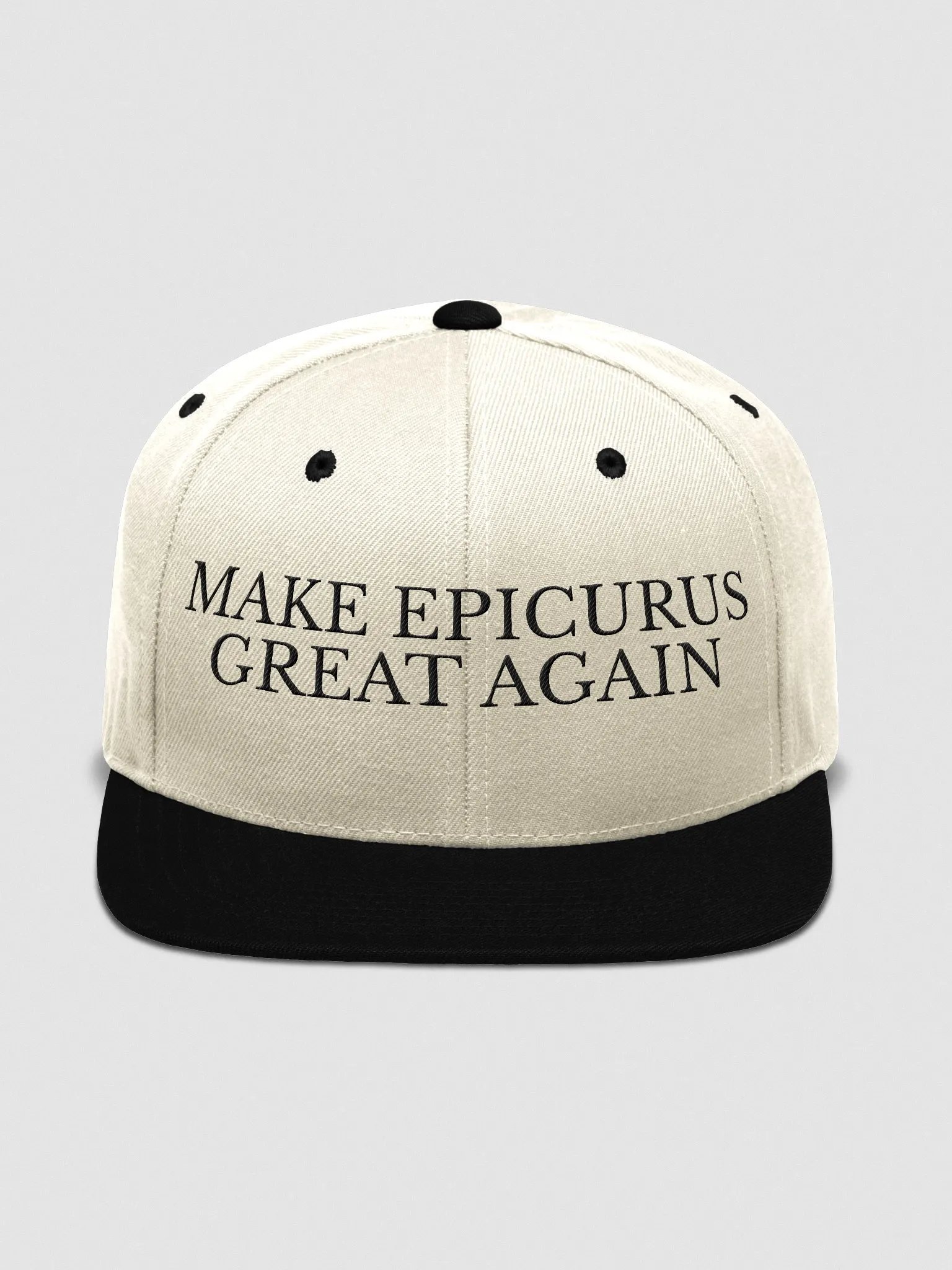 Make Epicurus Great Again Cap (Wool Blend Snapback LIGHT) product image (2)