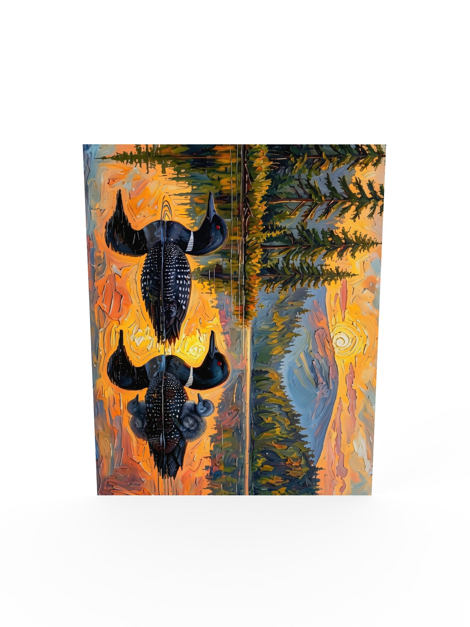 Loon Pair with Chick Poster product image (14)