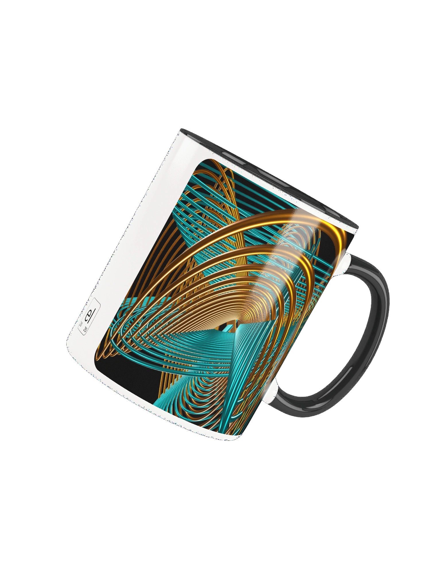 Oscilloscopic Dance 1+2 - Lissajous Figures Mathematical Art Mug product image (5)