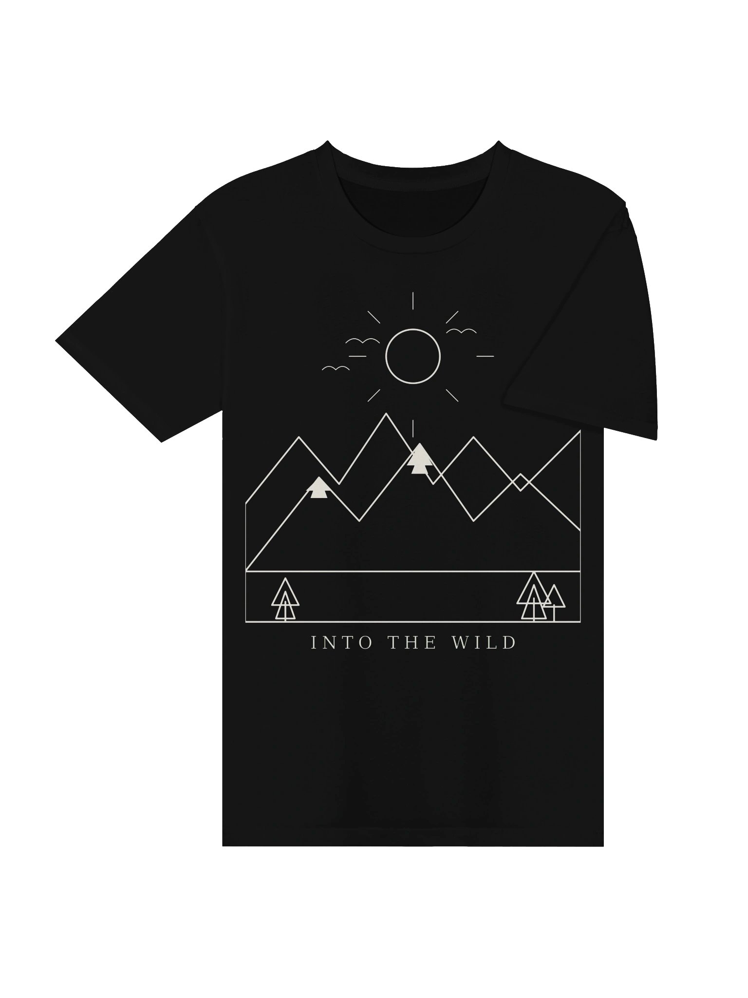 Into The Wild - Minimalist Mountain T-Shirt product image (4)