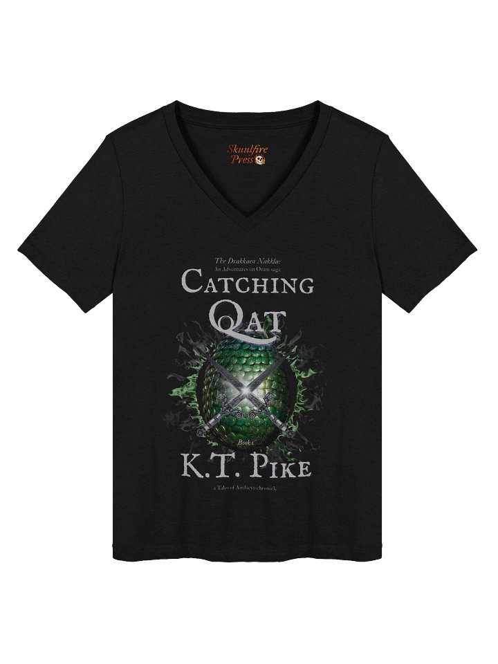 Catching Oat Book Cover V-Neck Tee product image (1)