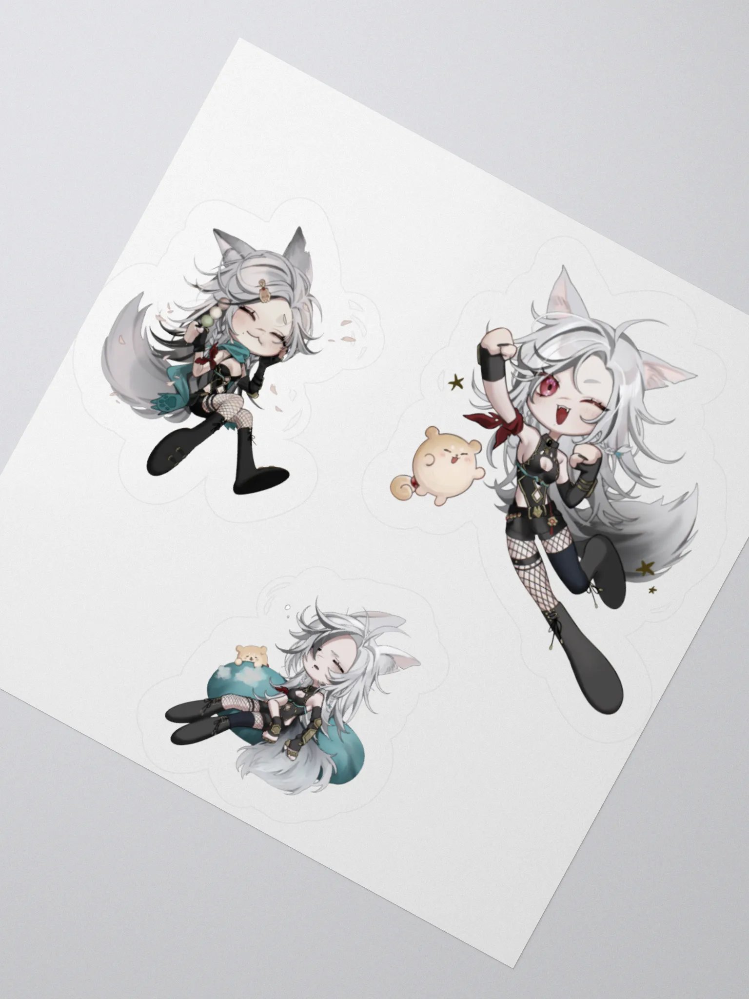 Adventurer Paws Chibi Sticker Set product image (6)