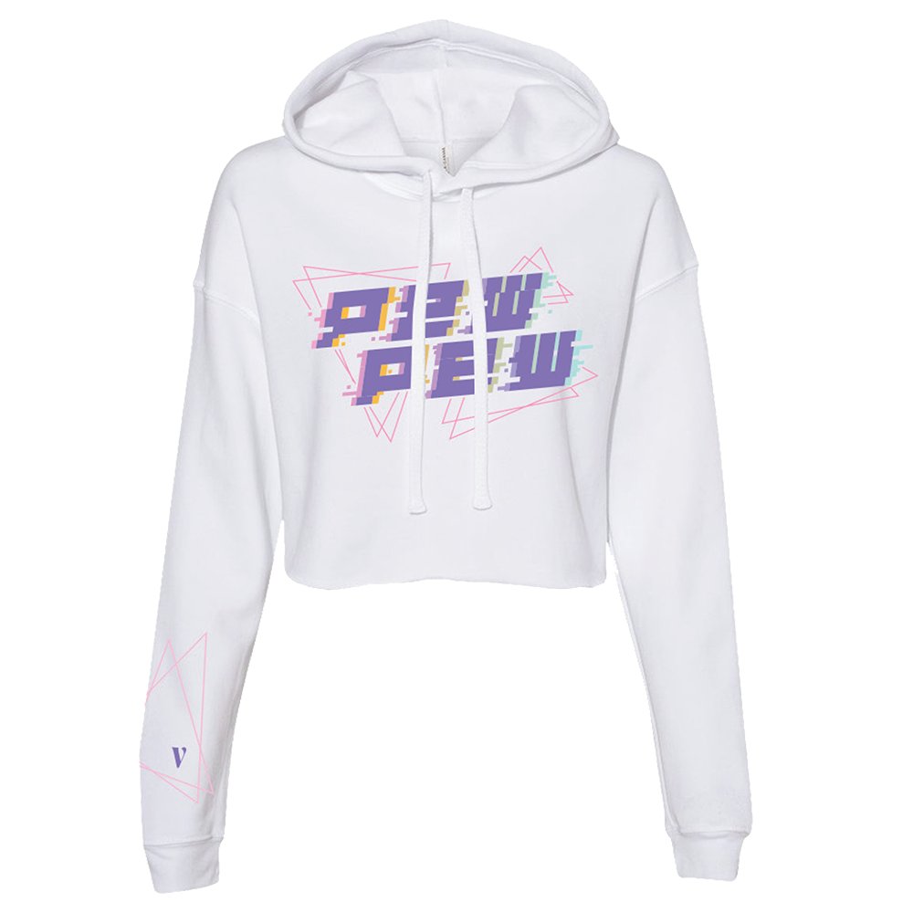 Electro Pew Crop Hoodie product image (1)