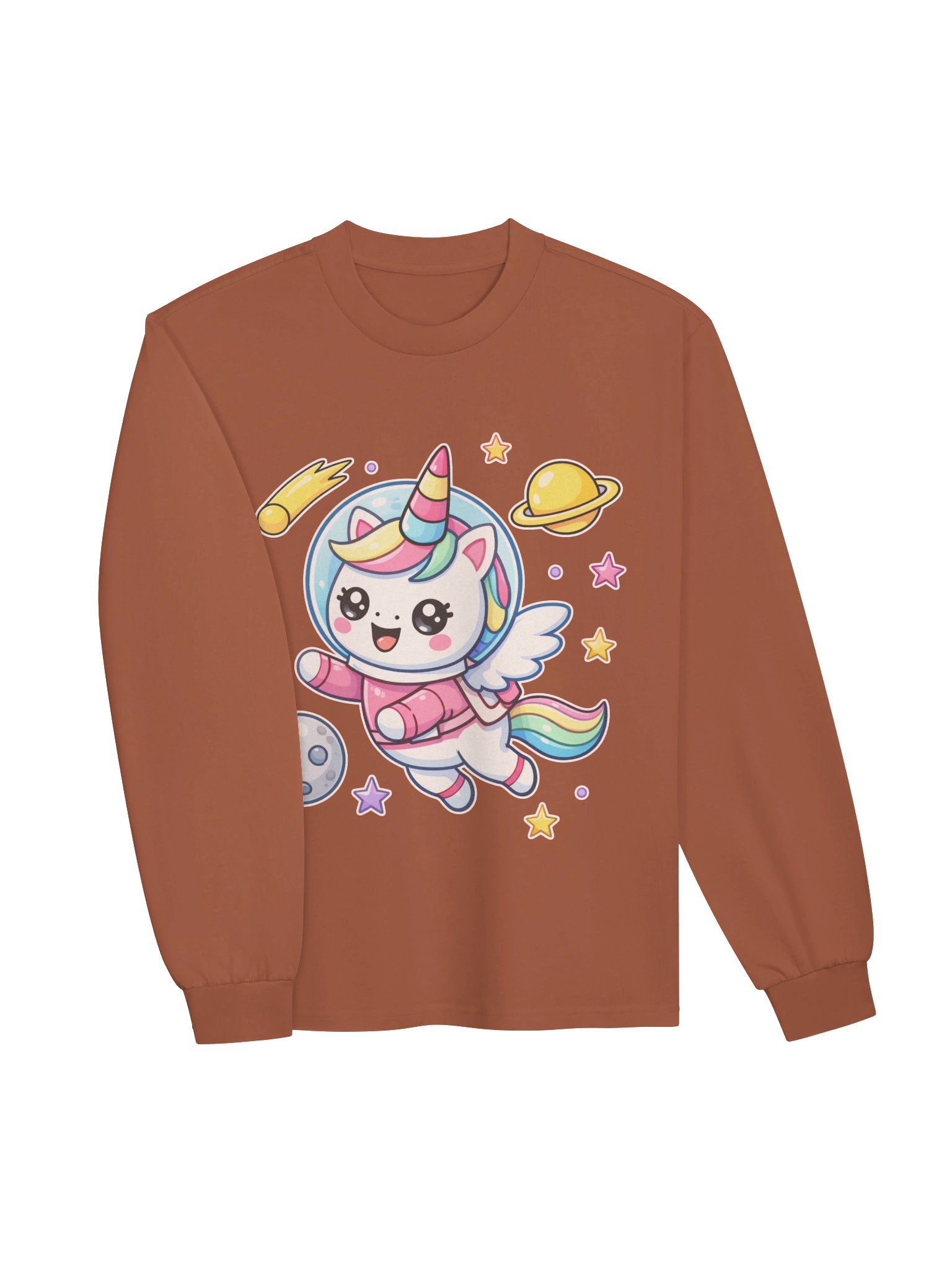 Galactic Unicorn Adventure Long Sleeve Shirt product image (3)