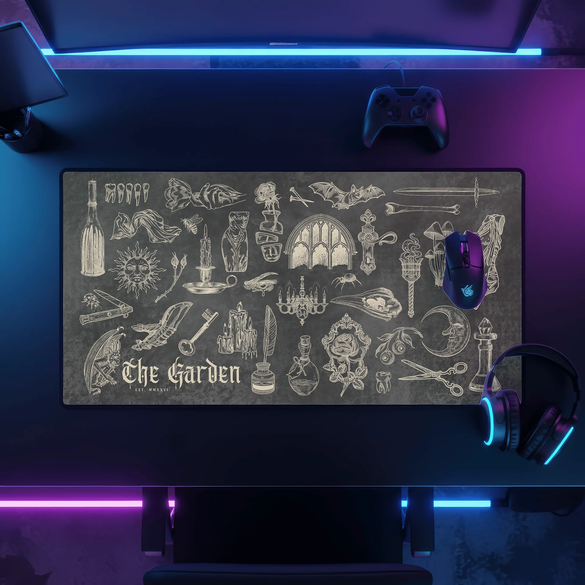 Garden Relics Desk Mat product image (1)