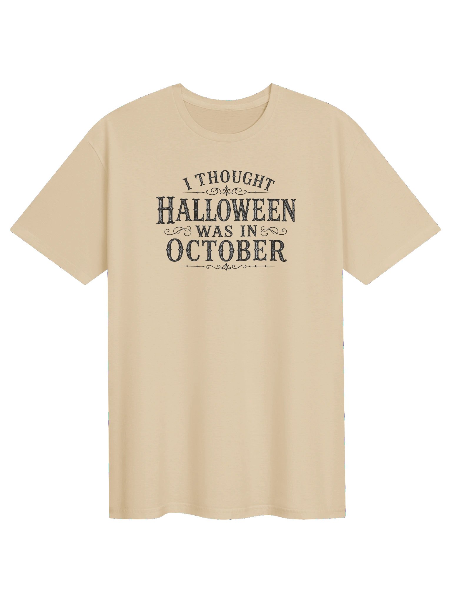 I THOUGHT HALLOWEEN WAS IN OCTOBER, Unisex Cotton Softstyle T-Shirt product image (21)