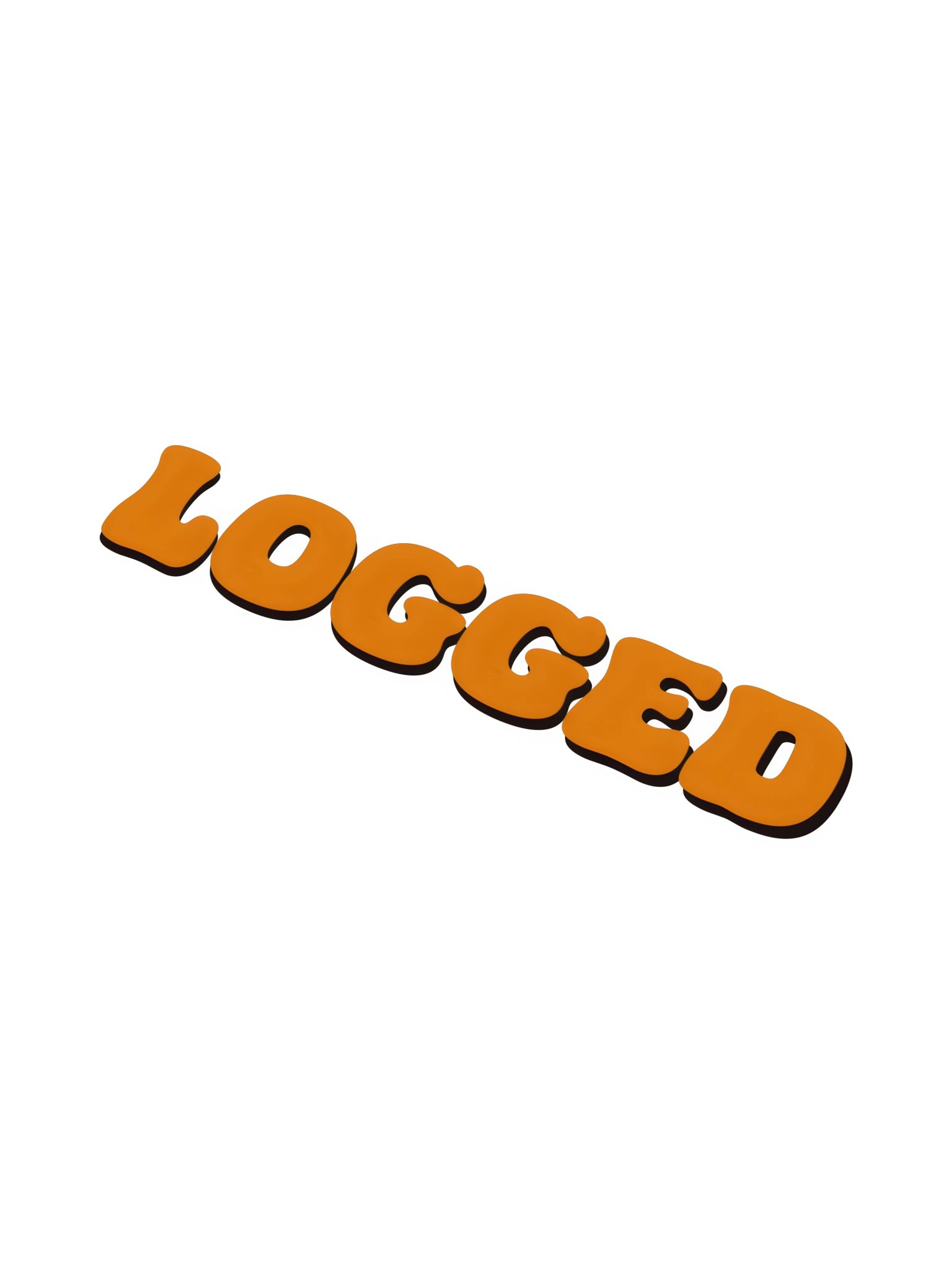 Logged Letter Vinyl Bumper Sticker product image (1)
