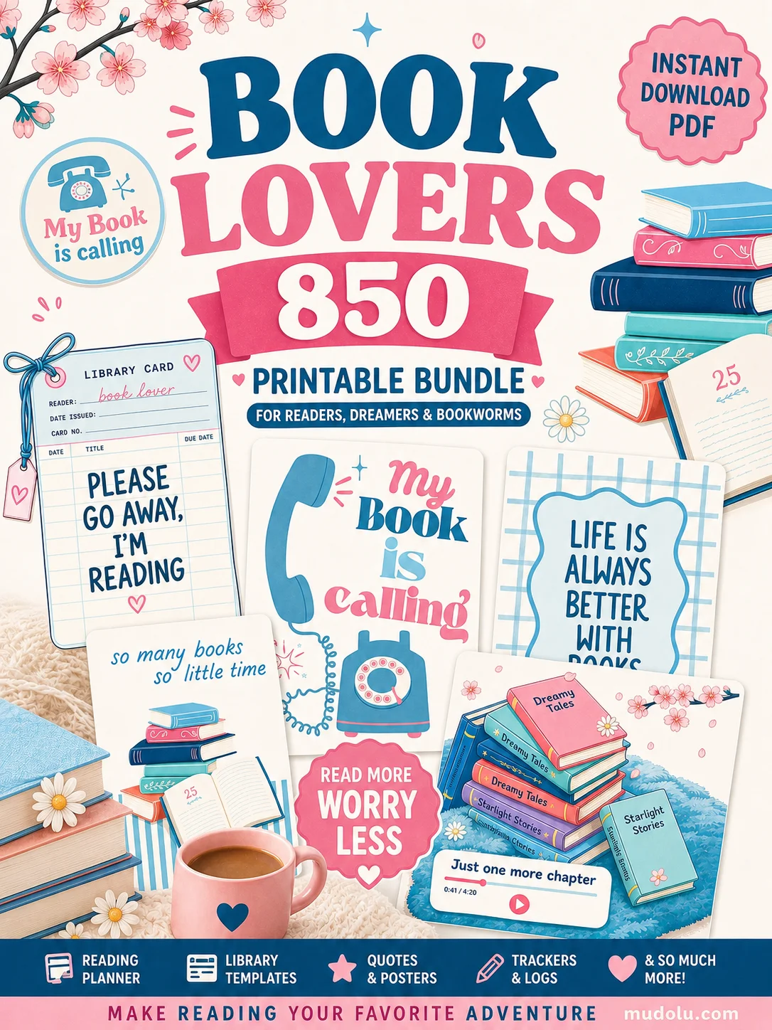 850 Printable Book Lover Bundle product image (1)
