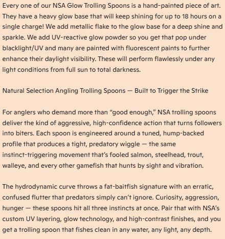 NSA Trolling Spoon product image (4)