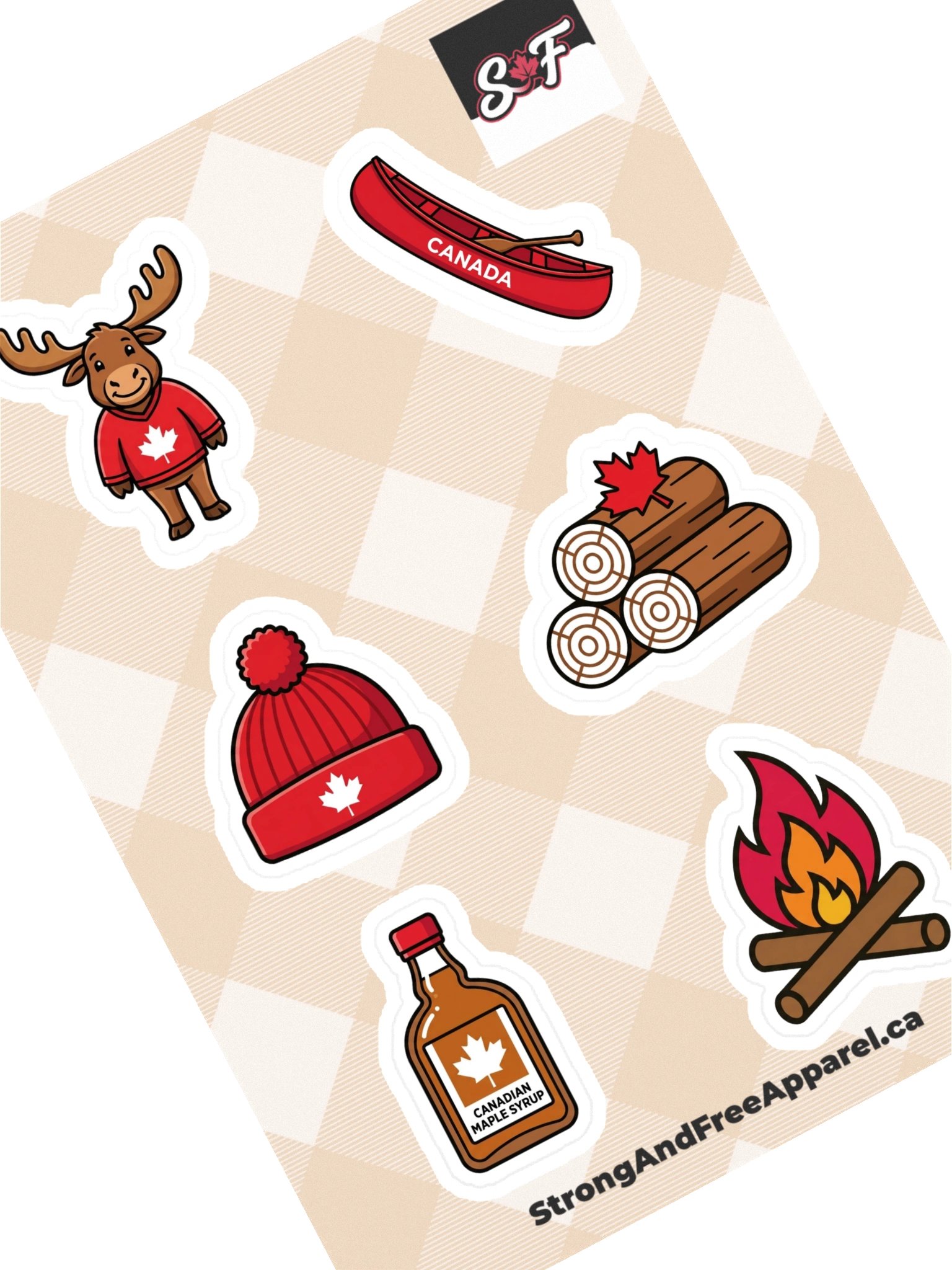 Canada Icons Kiss Cut Sticker Sheet #1 product image (1)