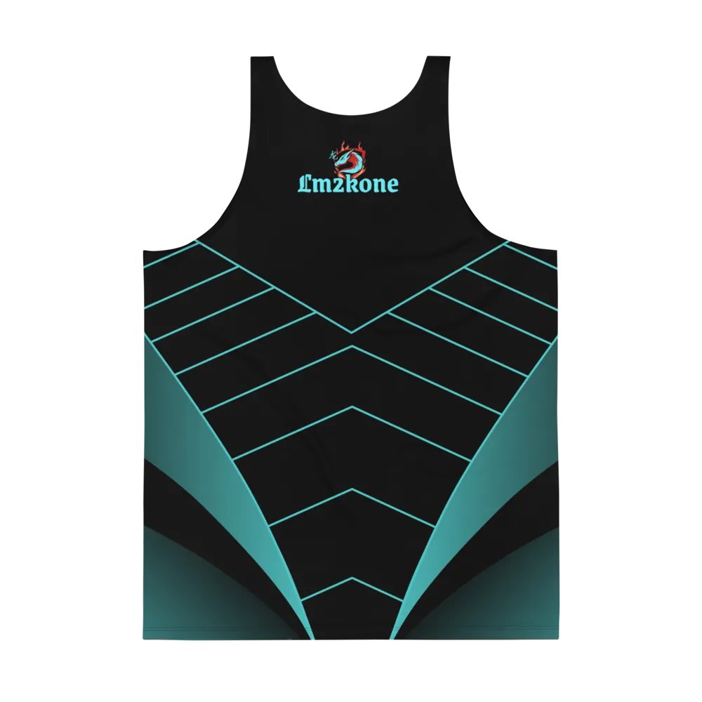 LM2Kone cyan - Customizable Tank Top - 5% elastane product image (6)
