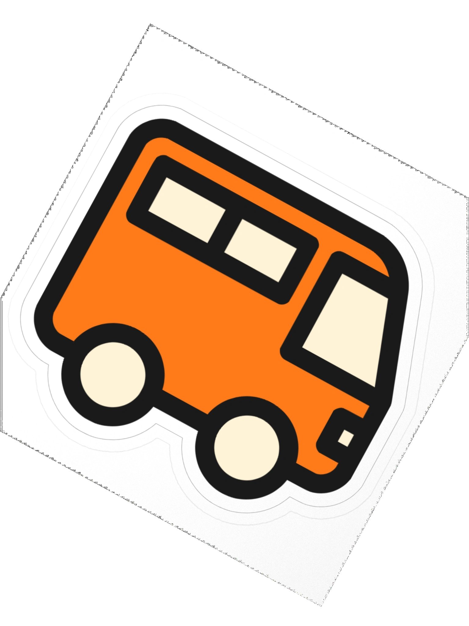 Abfahrt! Sticker – Mandarine product image (2)