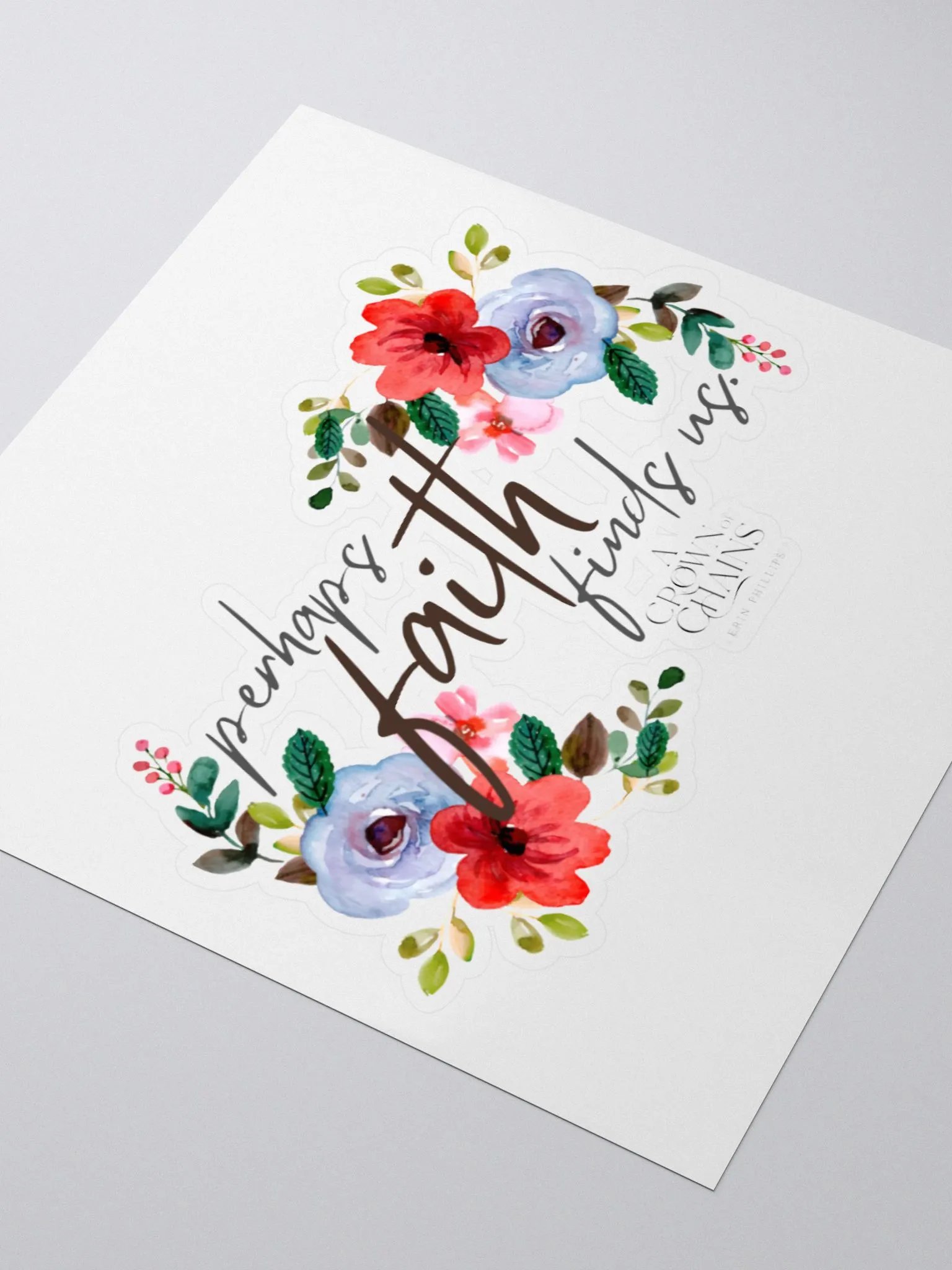 Faith Sticker (A Crown of Chains) product image (3)