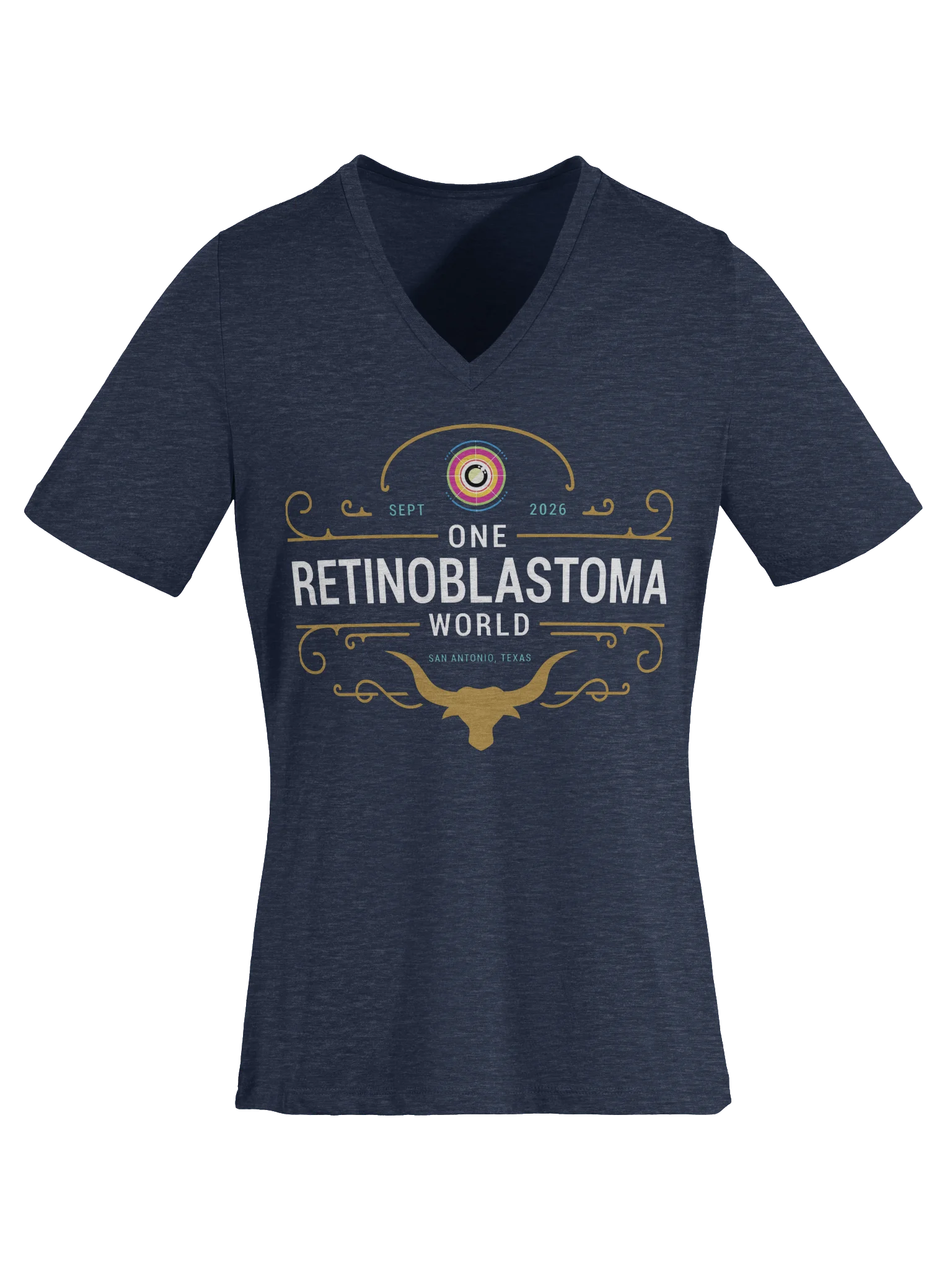 One Rb World 2026 Longhorn Design - Women's V-Neck Shirt product image (6)