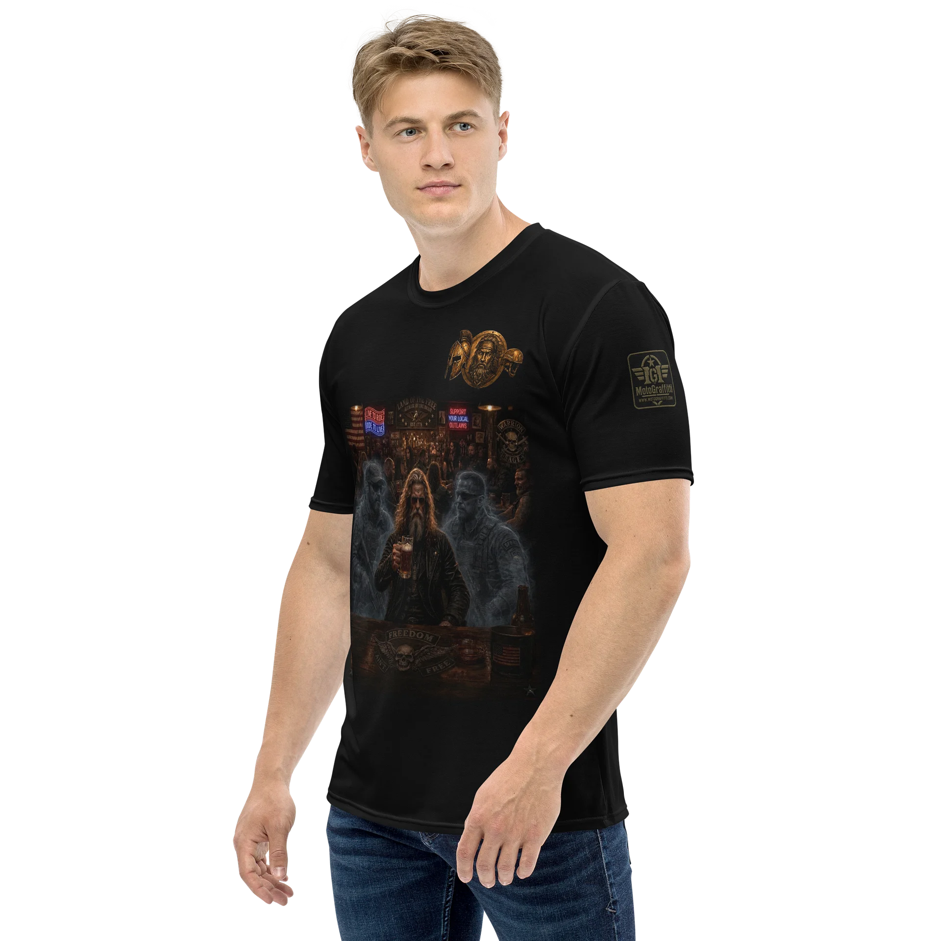 Warrior Sage "Freedom Aint Free" MötoGraffitti Tee product image (3)