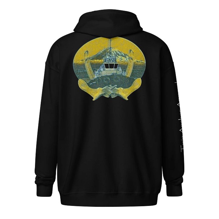 2 anchor - Yellow Mt. Rainier & Tug Marshall Foss – Maritime Heritage | Twin Anchor Apparel Fog Harbor Line product image (1)